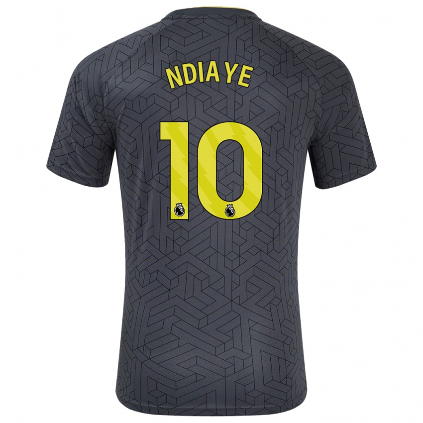 Criança Camisola Iliman Ndiaye #10 Amarelo Preto Alternativa 2024/25 Camisa