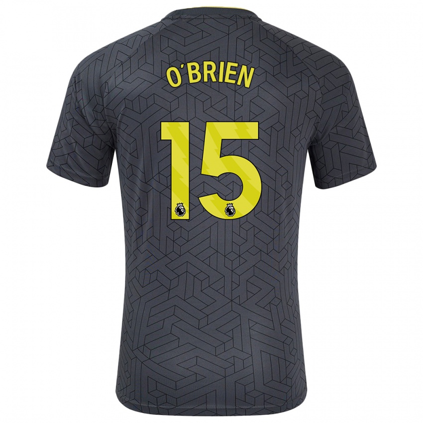 Criança Camisola Jake O'brien #15 Amarelo Preto Alternativa 2024/25 Camisa