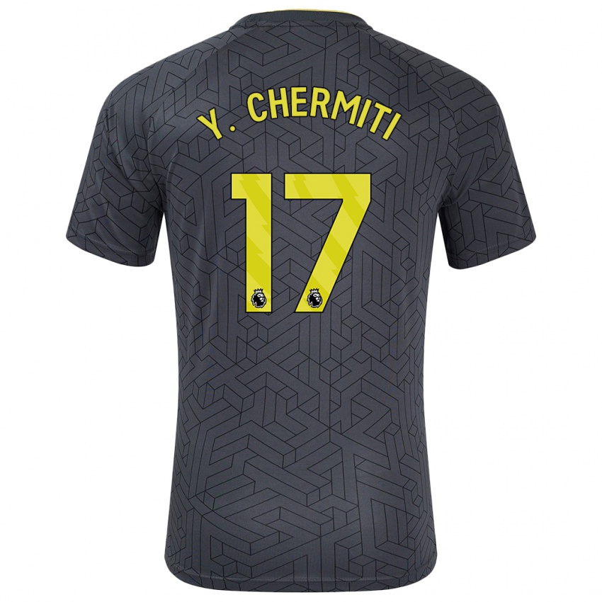 Criança Camisola Chermiti #17 Amarelo Preto Alternativa 2024/25 Camisa