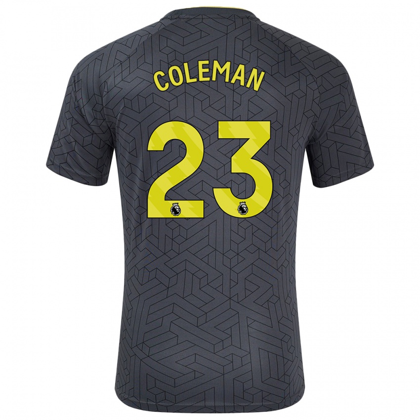 Criança Camisola Seamus Coleman #23 Amarelo Preto Alternativa 2024/25 Camisa