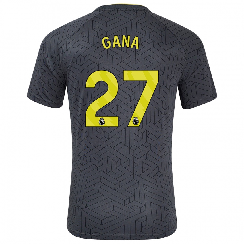 Criança Camisola Idrissa Gueye #27 Amarelo Preto Alternativa 2024/25 Camisa