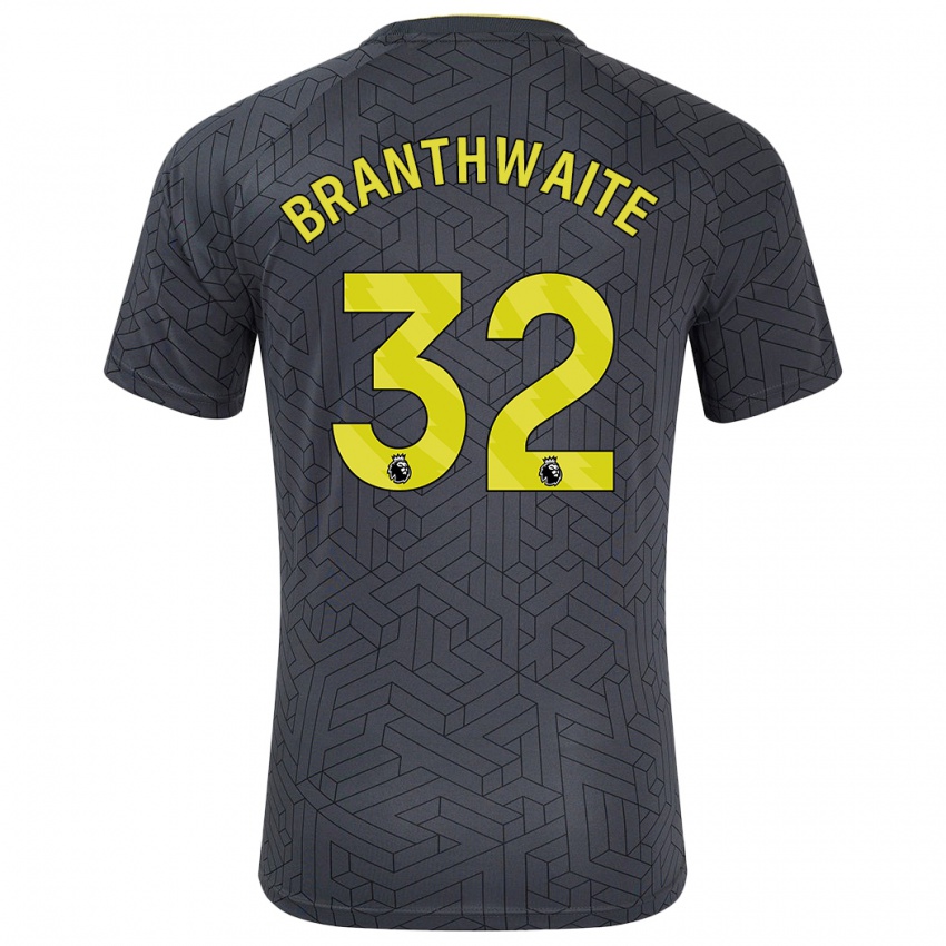 Criança Camisola Jarrad Branthwaite #32 Amarelo Preto Alternativa 2024/25 Camisa