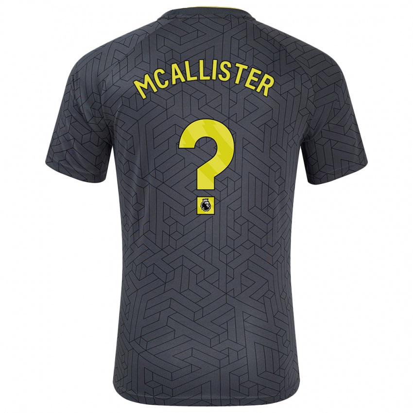 Criança Camisola Sean Mcallister #0 Amarelo Preto Alternativa 2024/25 Camisa