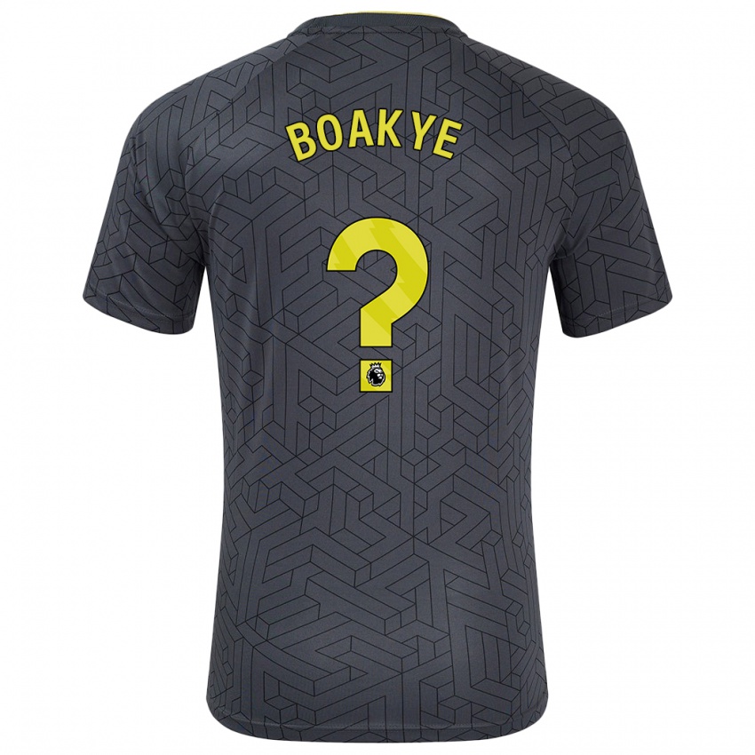 Criança Camisola Kingsford Boakye #0 Amarelo Preto Alternativa 2024/25 Camisa