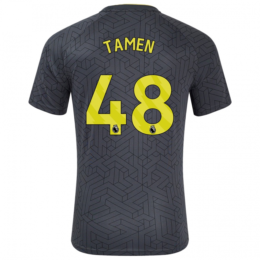 Criança Camisola William Tamen #48 Amarelo Preto Alternativa 2024/25 Camisa