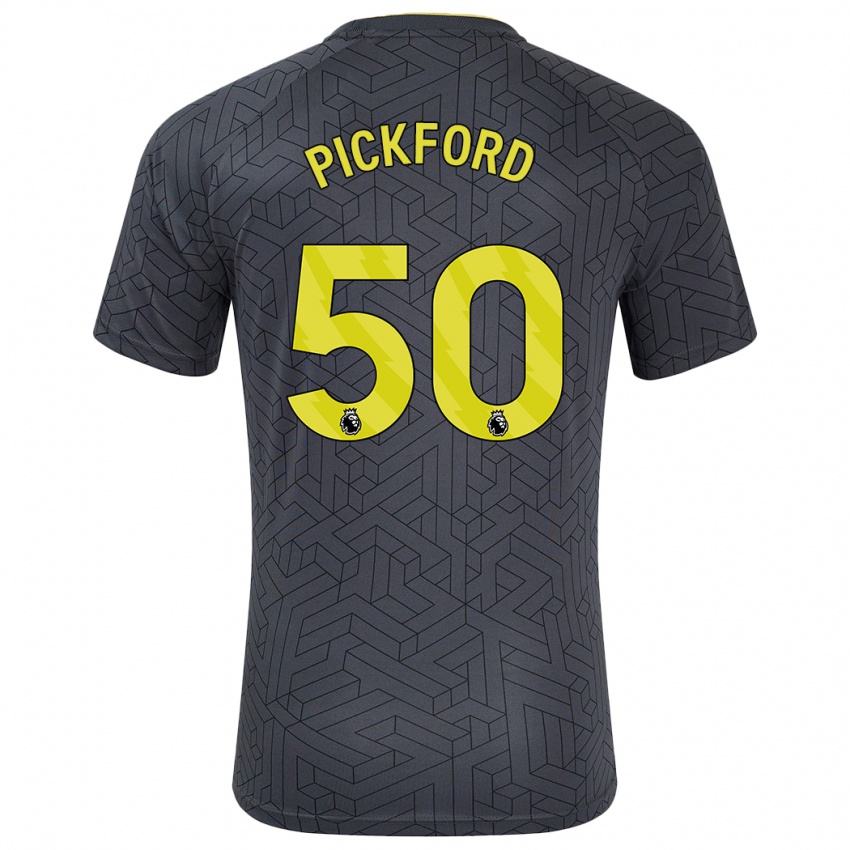 Criança Camisola George Pickford #50 Amarelo Preto Alternativa 2024/25 Camisa