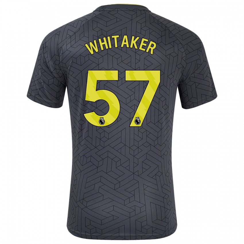 Criança Camisola Charlie Whitaker #57 Amarelo Preto Alternativa 2024/25 Camisa