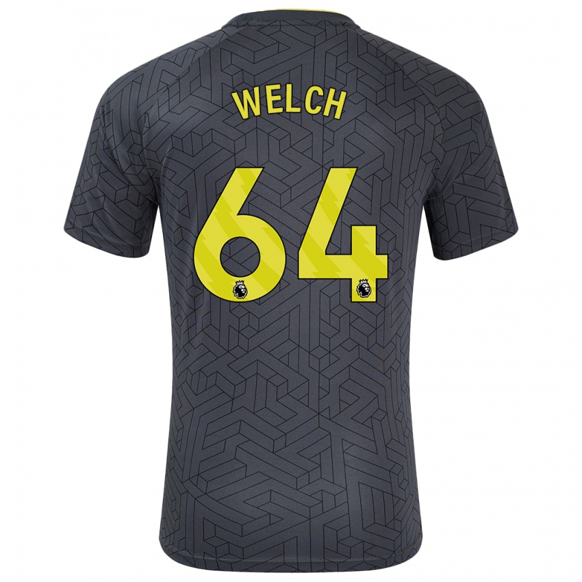 Criança Camisola Reece Welch #64 Amarelo Preto Alternativa 2024/25 Camisa