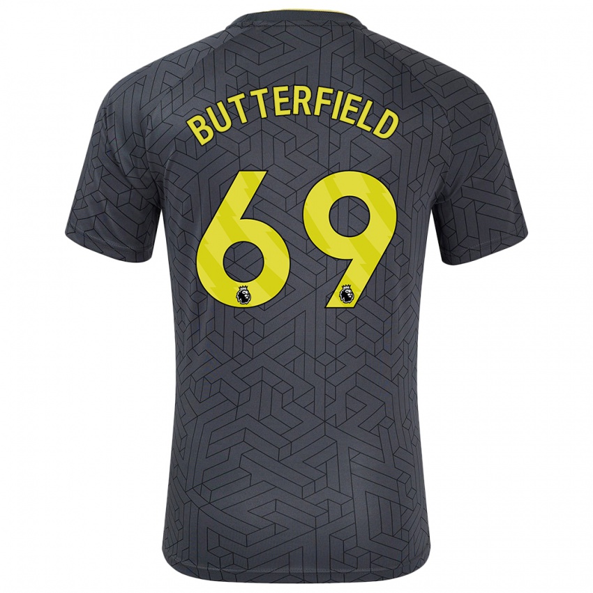 Criança Camisola Luke Butterfield #69 Amarelo Preto Alternativa 2024/25 Camisa