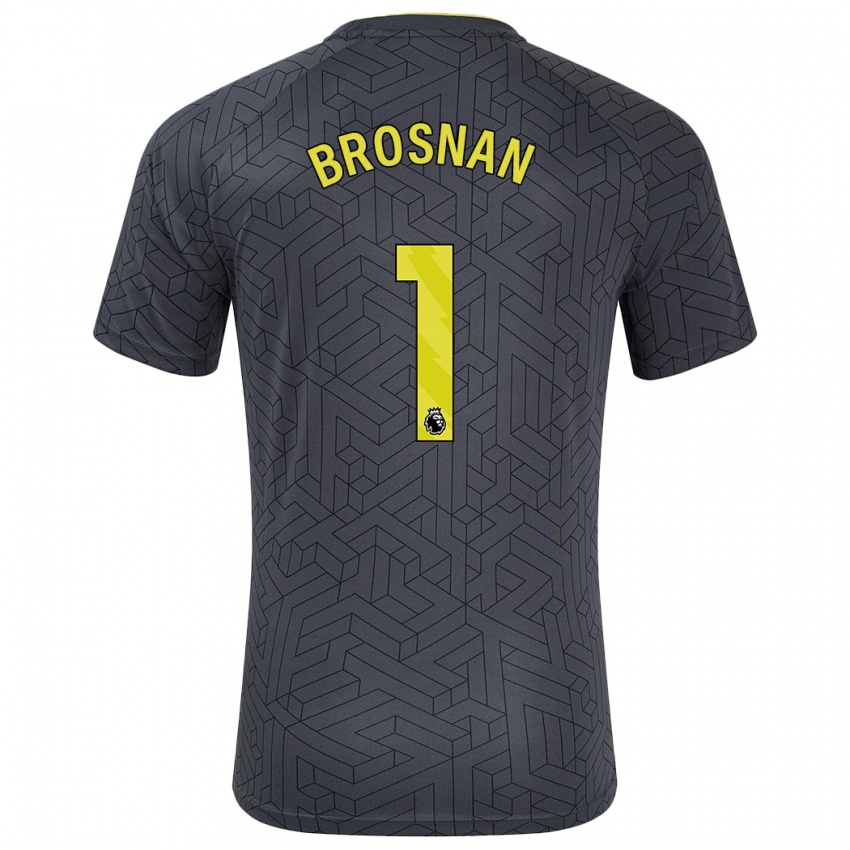 Criança Camisola Courtney Brosnan #1 Amarelo Preto Alternativa 2024/25 Camisa