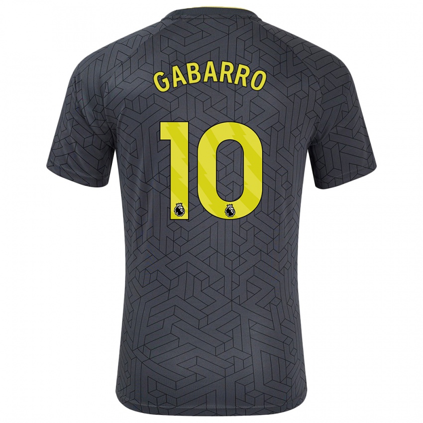 Criança Camisola Inma Gabarro #10 Amarelo Preto Alternativa 2024/25 Camisa