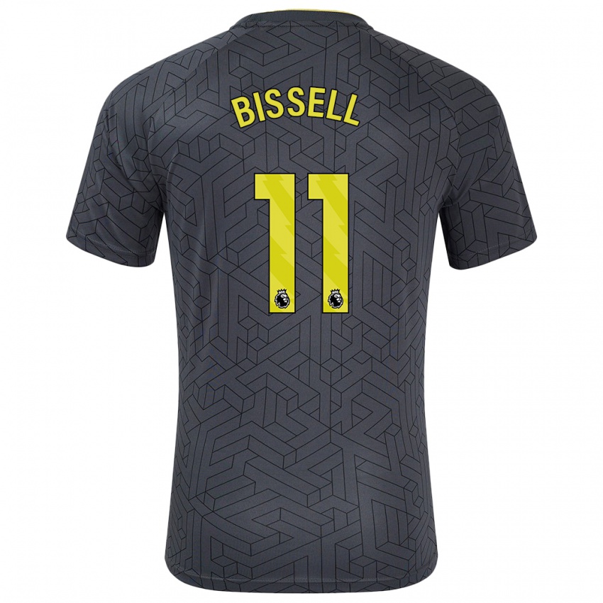 Criança Camisola Emma Bissell #11 Amarelo Preto Alternativa 2024/25 Camisa