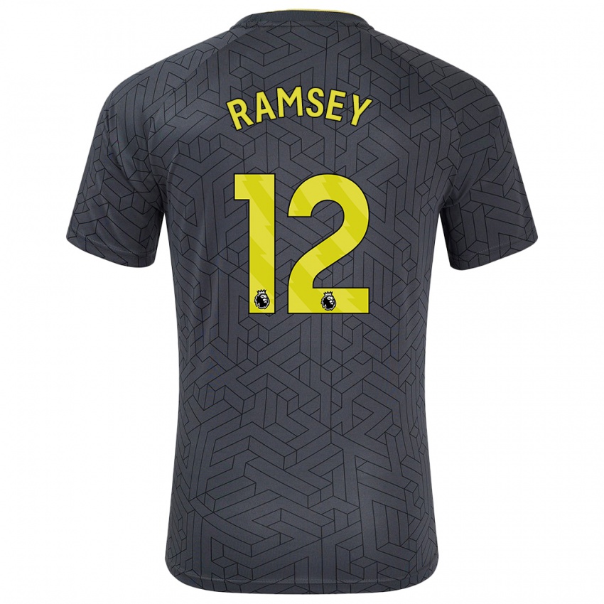 Criança Camisola Emily Ramsey #12 Amarelo Preto Alternativa 2024/25 Camisa