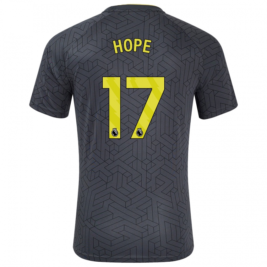 Criança Camisola Lucy Hope #17 Amarelo Preto Alternativa 2024/25 Camisa