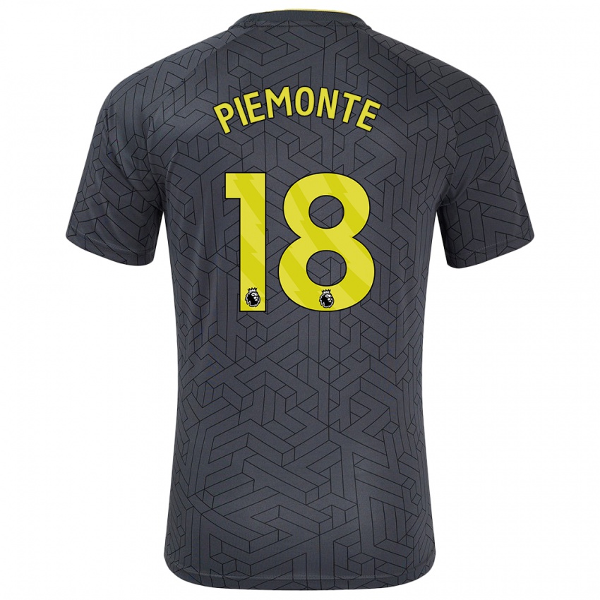 Criança Camisola Martina Piemonte #18 Amarelo Preto Alternativa 2024/25 Camisa