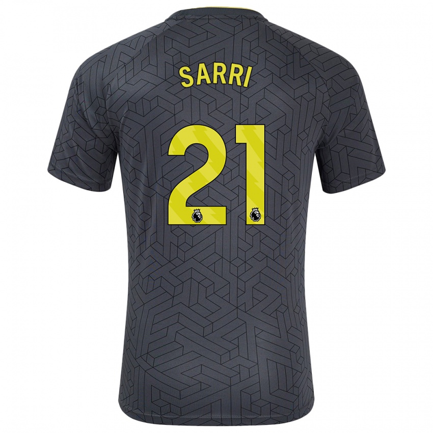 Criança Camisola Veatriki Sarri #21 Amarelo Preto Alternativa 2024/25 Camisa