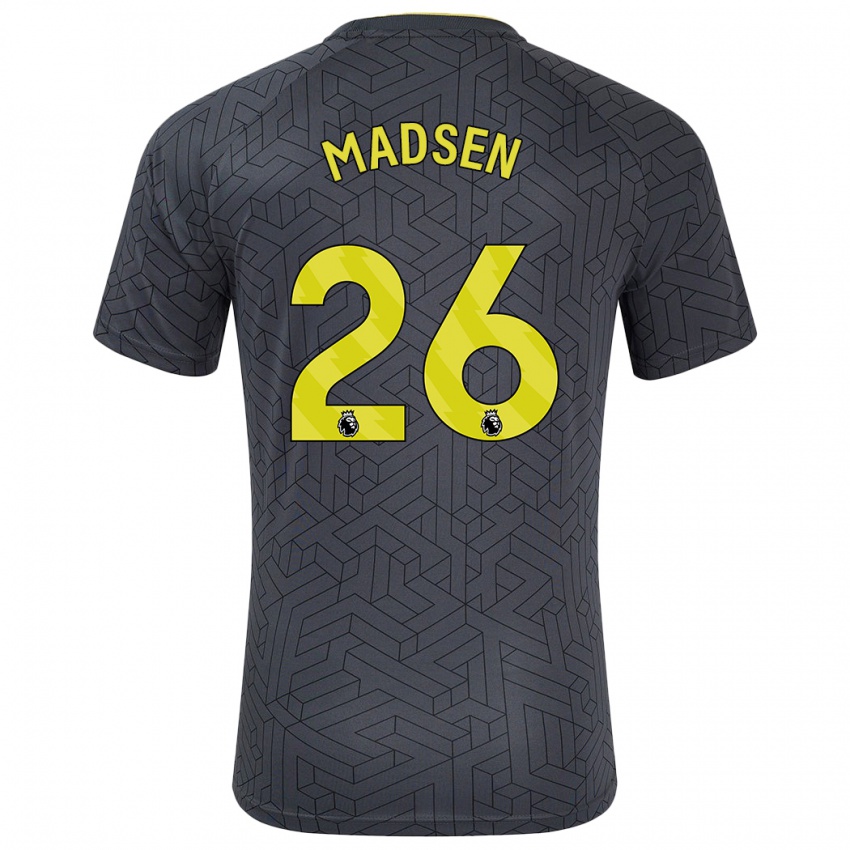 Criança Camisola Rikke Madsen #26 Amarelo Preto Alternativa 2024/25 Camisa