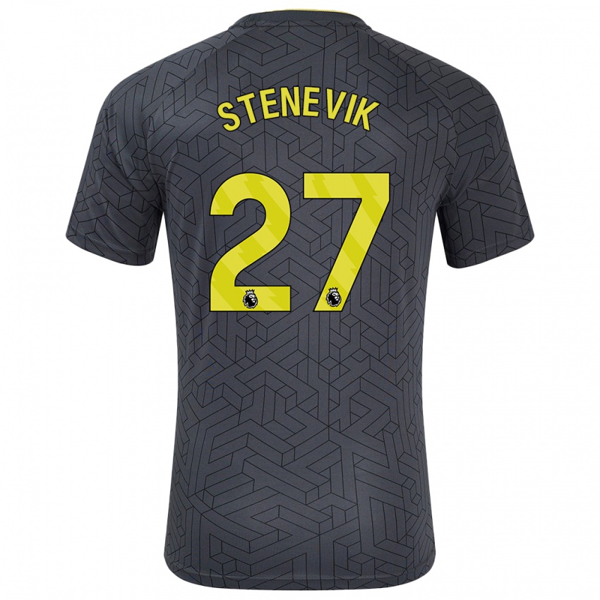 Criança Camisola Elise Stenevik #27 Amarelo Preto Alternativa 2024/25 Camisa