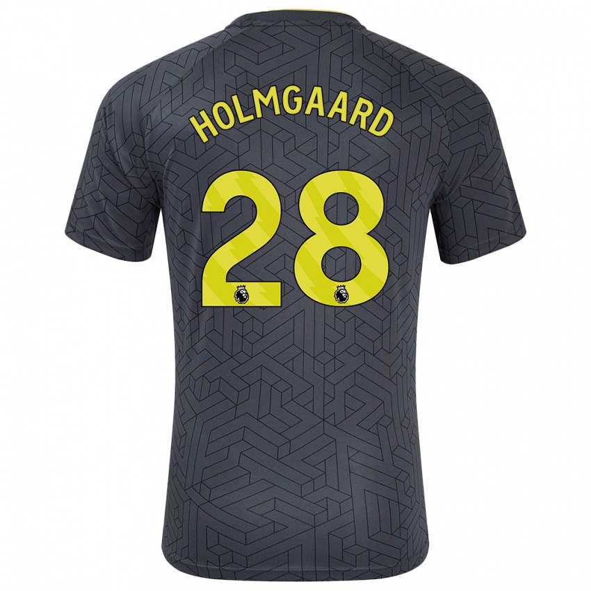 Criança Camisola Karen Holmgaard #28 Amarelo Preto Alternativa 2024/25 Camisa