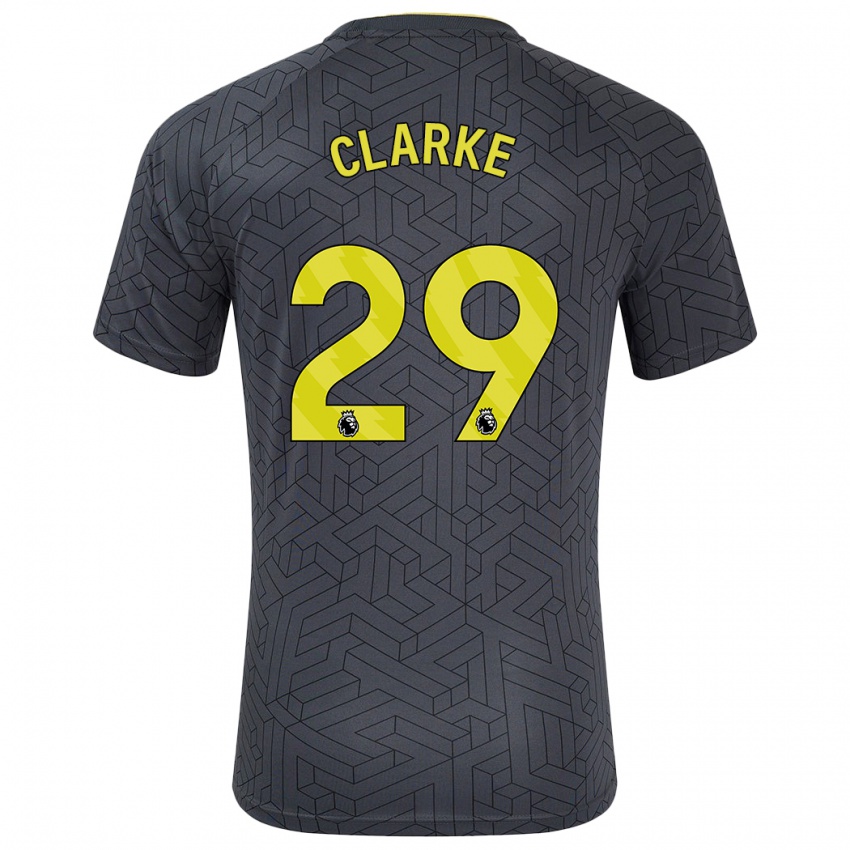 Criança Camisola Abbey Clarke #29 Amarelo Preto Alternativa 2024/25 Camisa