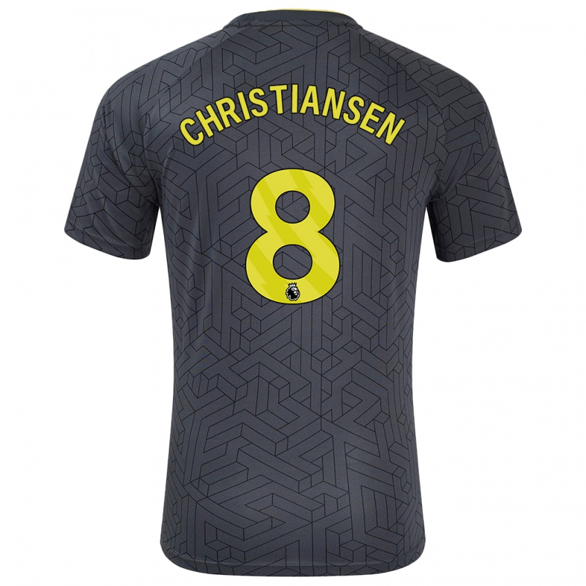 Criança Camisola Izzy Christiansen #8 Amarelo Preto Alternativa 2024/25 Camisa