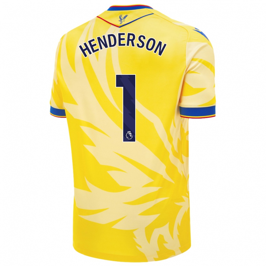 Criança Camisola Dean Henderson #1 Amarelo Alternativa 2024/25 Camisa