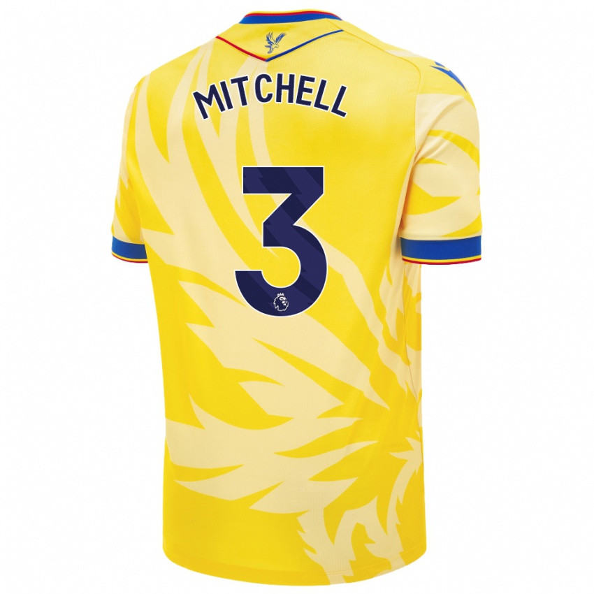 Criança Camisola Tyrick Mitchell #3 Amarelo Alternativa 2024/25 Camisa