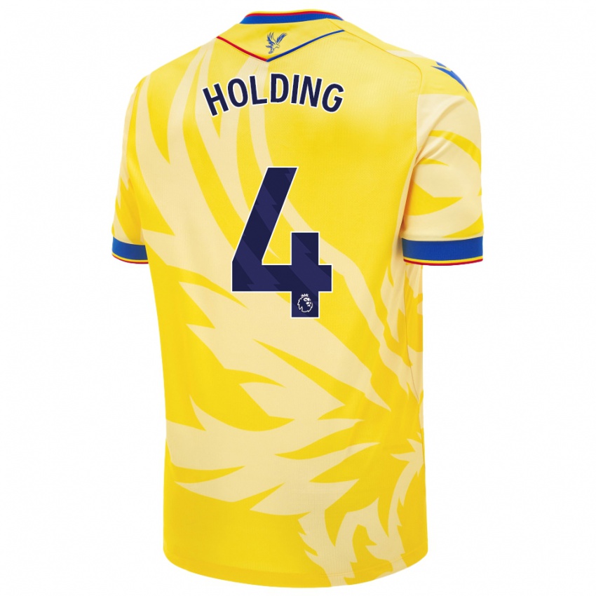 Criança Camisola Rob Holding #4 Amarelo Alternativa 2024/25 Camisa