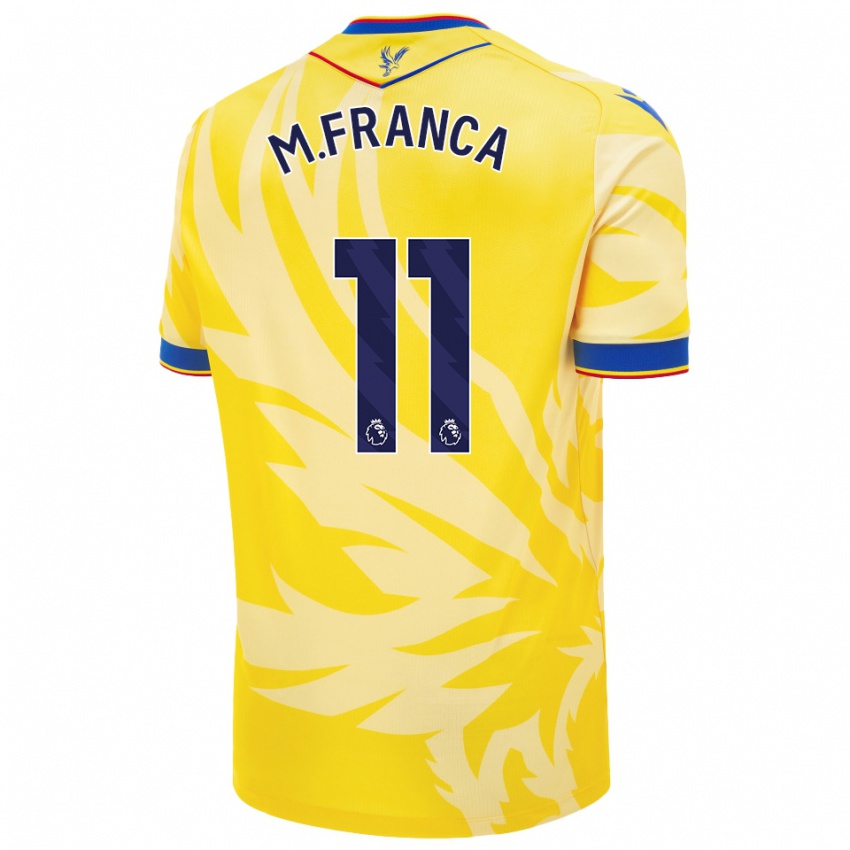 Criança Camisola Matheus França #11 Amarelo Alternativa 2024/25 Camisa