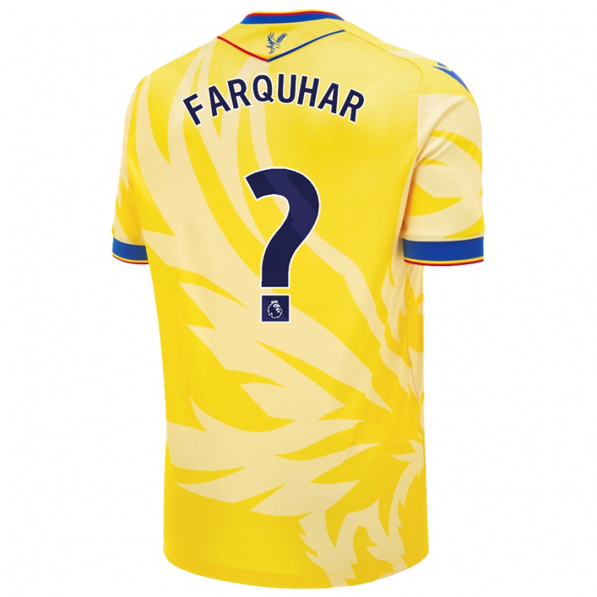 Criança Camisola Craig Farquhar #0 Amarelo Alternativa 2024/25 Camisa