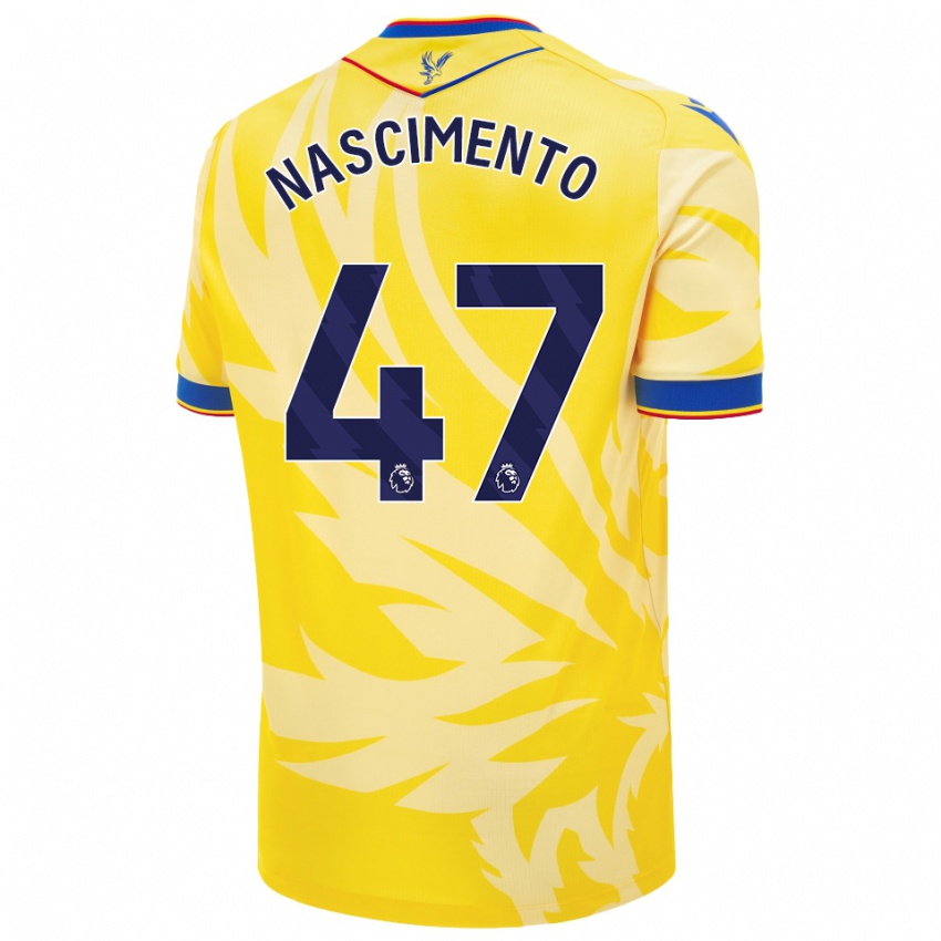 Criança Camisola Adler Nascimento #47 Amarelo Alternativa 2024/25 Camisa