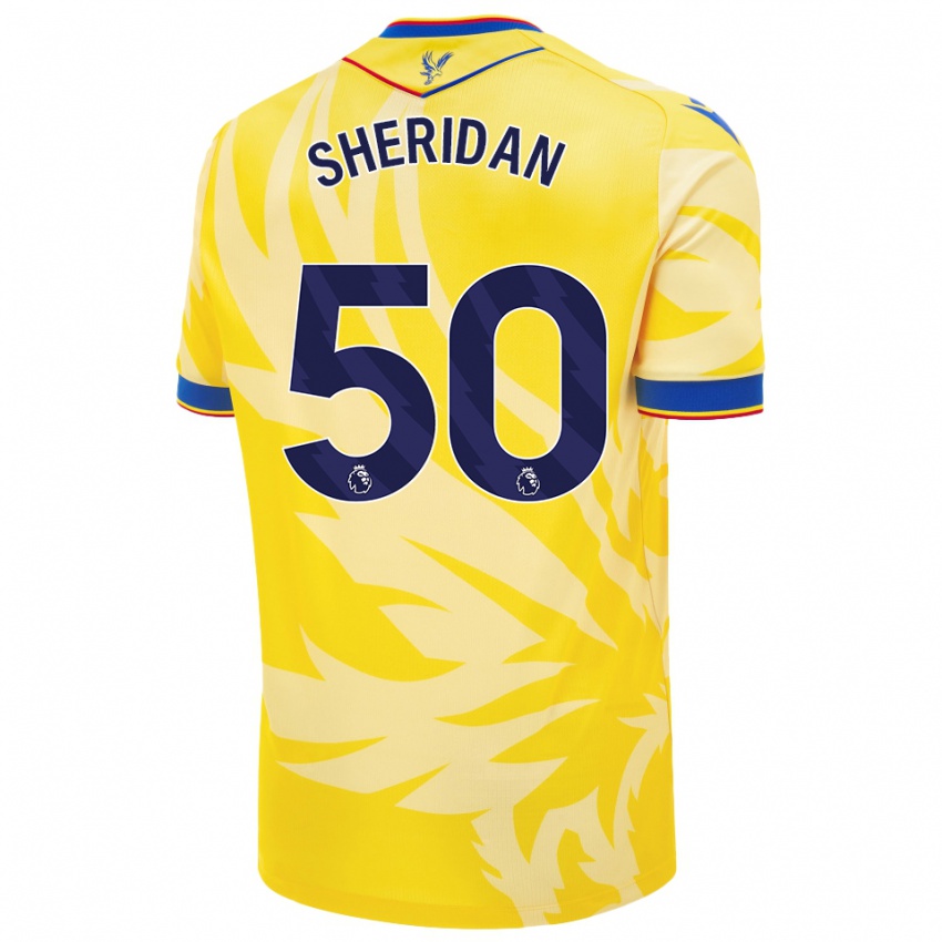 Criança Camisola Joe Sheridan #50 Amarelo Alternativa 2024/25 Camisa