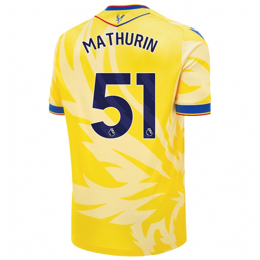 Criança Camisola Roshaun Mathurin #51 Amarelo Alternativa 2024/25 Camisa