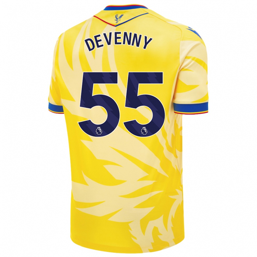 Criança Camisola Justin Devenny #55 Amarelo Alternativa 2024/25 Camisa