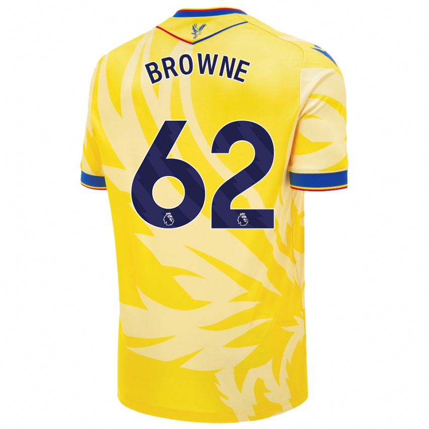 Criança Camisola Luke Browne #62 Amarelo Alternativa 2024/25 Camisa