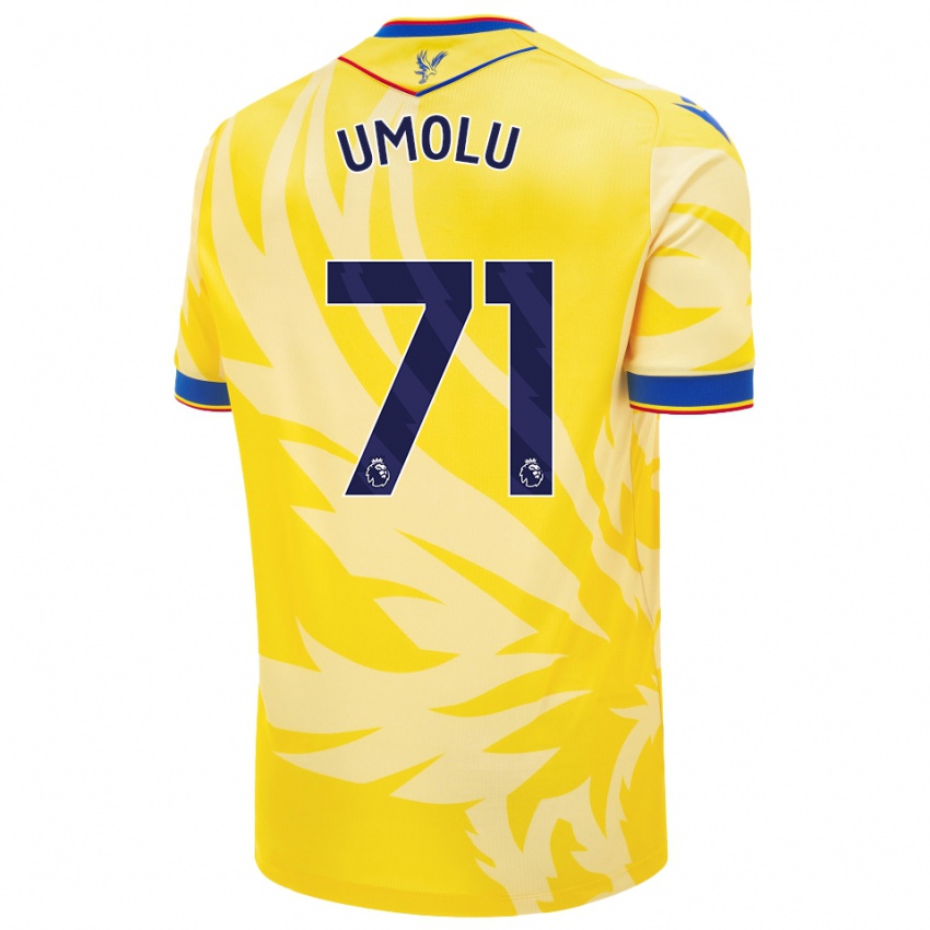 Criança Camisola Jemiah Umolu #71 Amarelo Alternativa 2024/25 Camisa