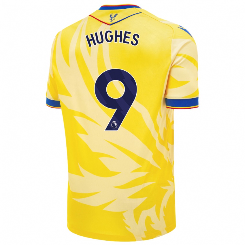 Criança Camisola Elise Hughes #9 Amarelo Alternativa 2024/25 Camisa