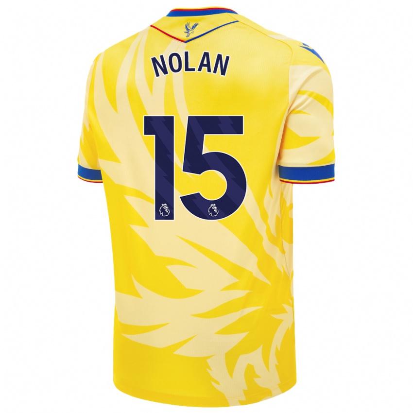 Criança Camisola Hayley Nolan #15 Amarelo Alternativa 2024/25 Camisa