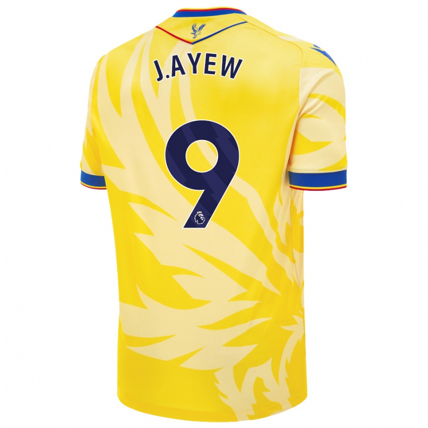 Criança Camisola Jordan Ayew #9 Amarelo Alternativa 2024/25 Camisa