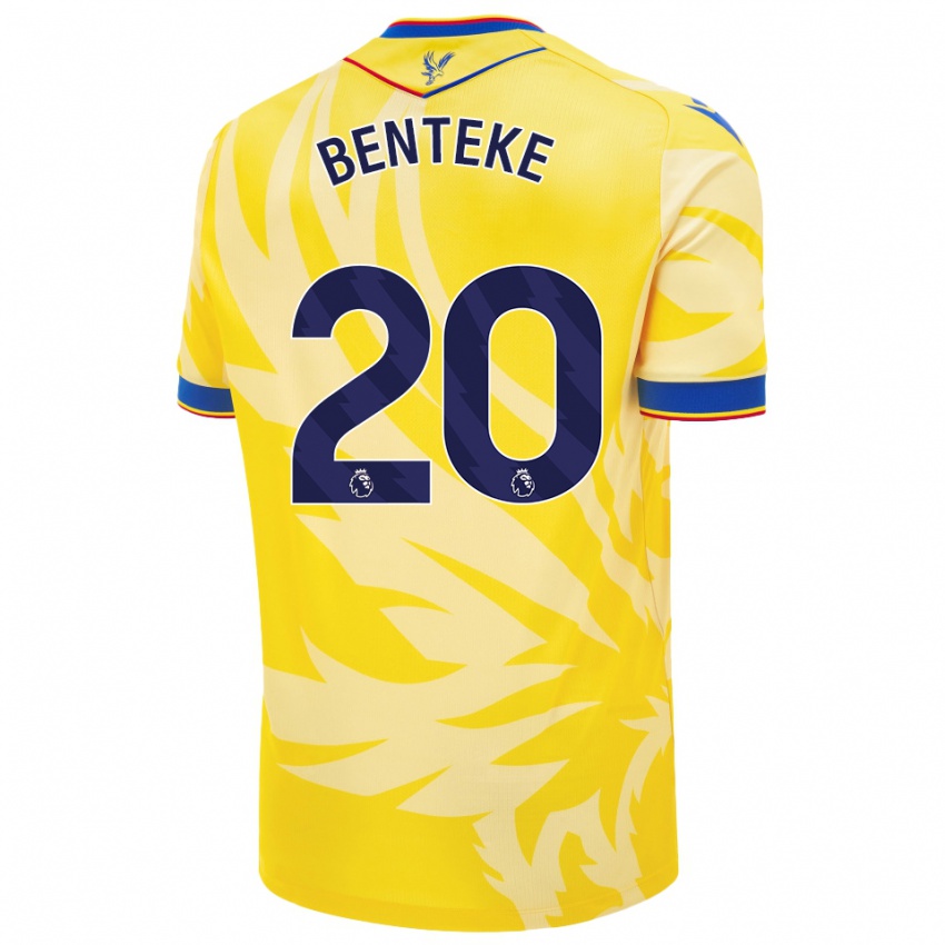 Criança Camisola Christian Benteke #20 Amarelo Alternativa 2024/25 Camisa