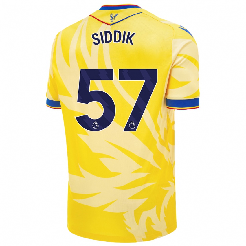 Criança Camisola Cardo Siddik #57 Amarelo Alternativa 2024/25 Camisa