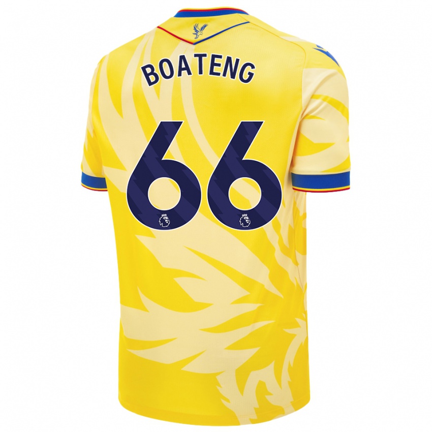 Criança Camisola David Boateng #66 Amarelo Alternativa 2024/25 Camisa