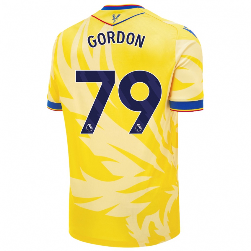 Criança Camisola John-Kymani Gordon #79 Amarelo Alternativa 2024/25 Camisa