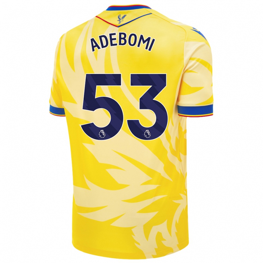 Criança Camisola Ademola Ola Adebomi #53 Amarelo Alternativa 2024/25 Camisa