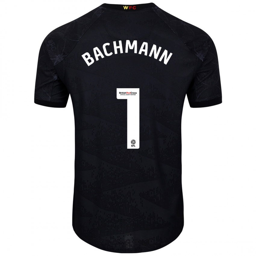 Criança Camisola Daniel Bachmann #1 Preto Branco Alternativa 2024/25 Camisa