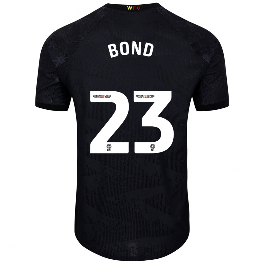 Criança Camisola Jonathan Bond #23 Preto Branco Alternativa 2024/25 Camisa