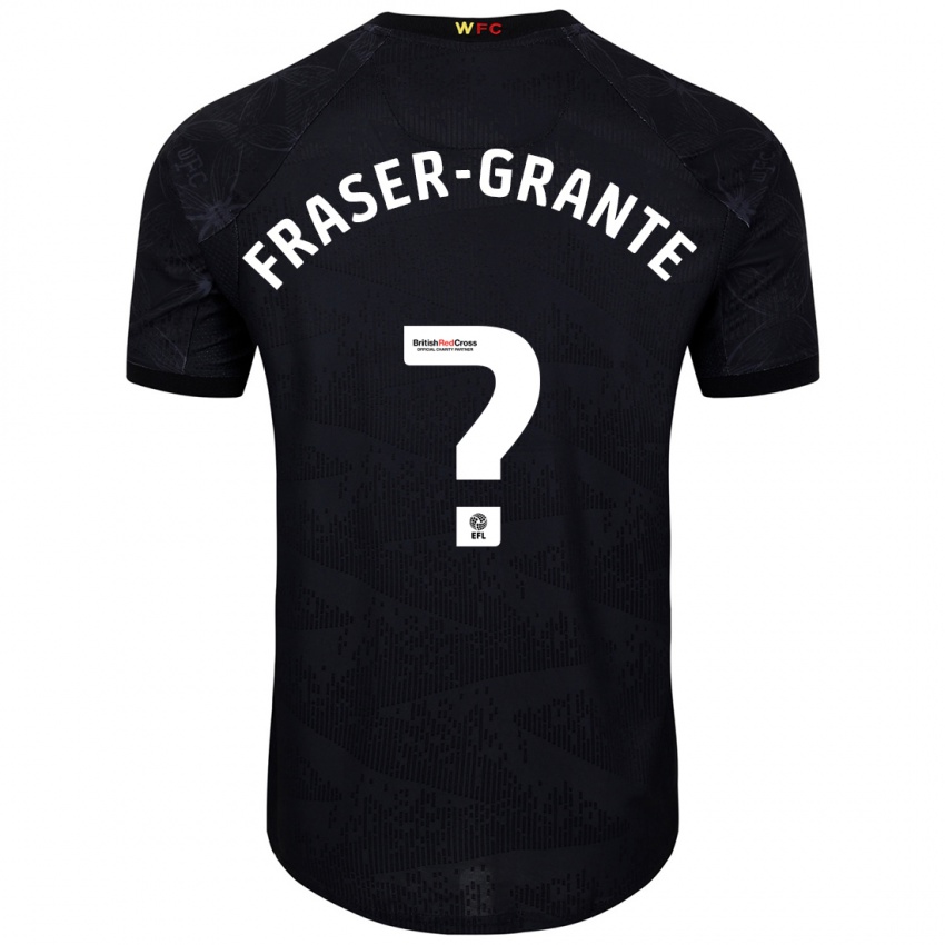 Criança Camisola Zak Fraser-Grante #0 Preto Branco Alternativa 2024/25 Camisa