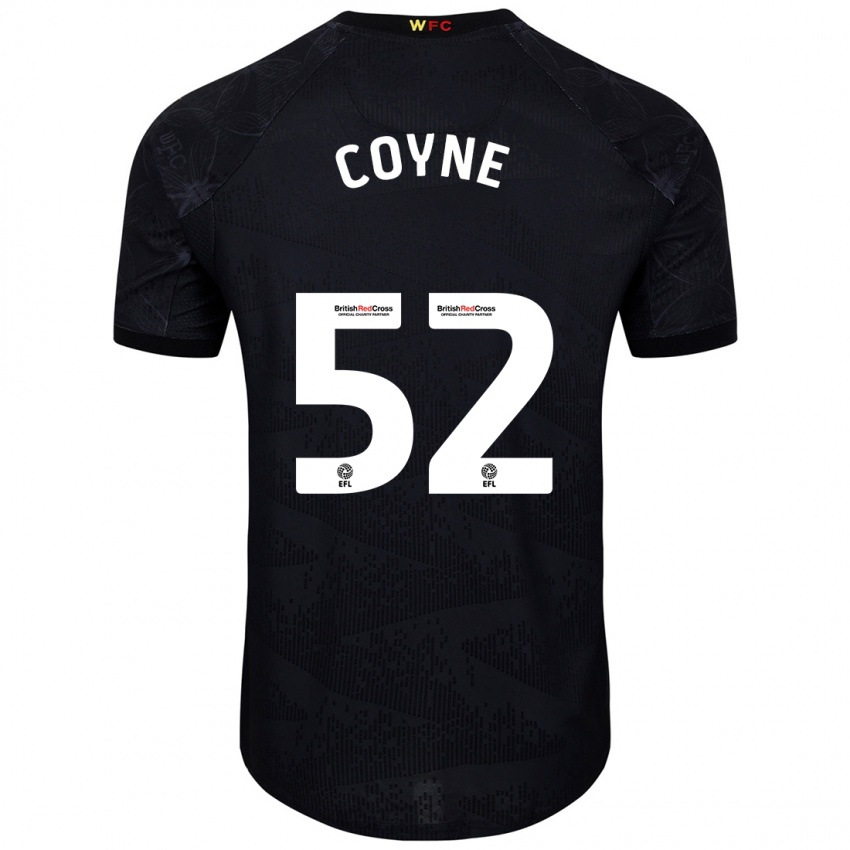 Criança Camisola Aidan Coyne #52 Preto Branco Alternativa 2024/25 Camisa