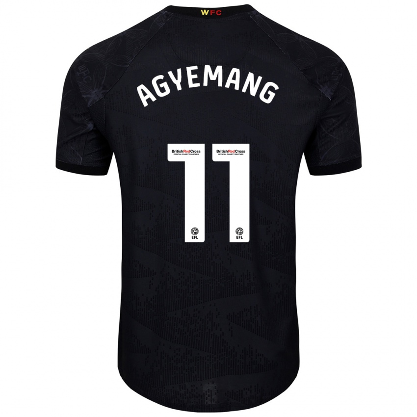 Criança Camisola Michelle Agyemang #11 Preto Branco Alternativa 2024/25 Camisa