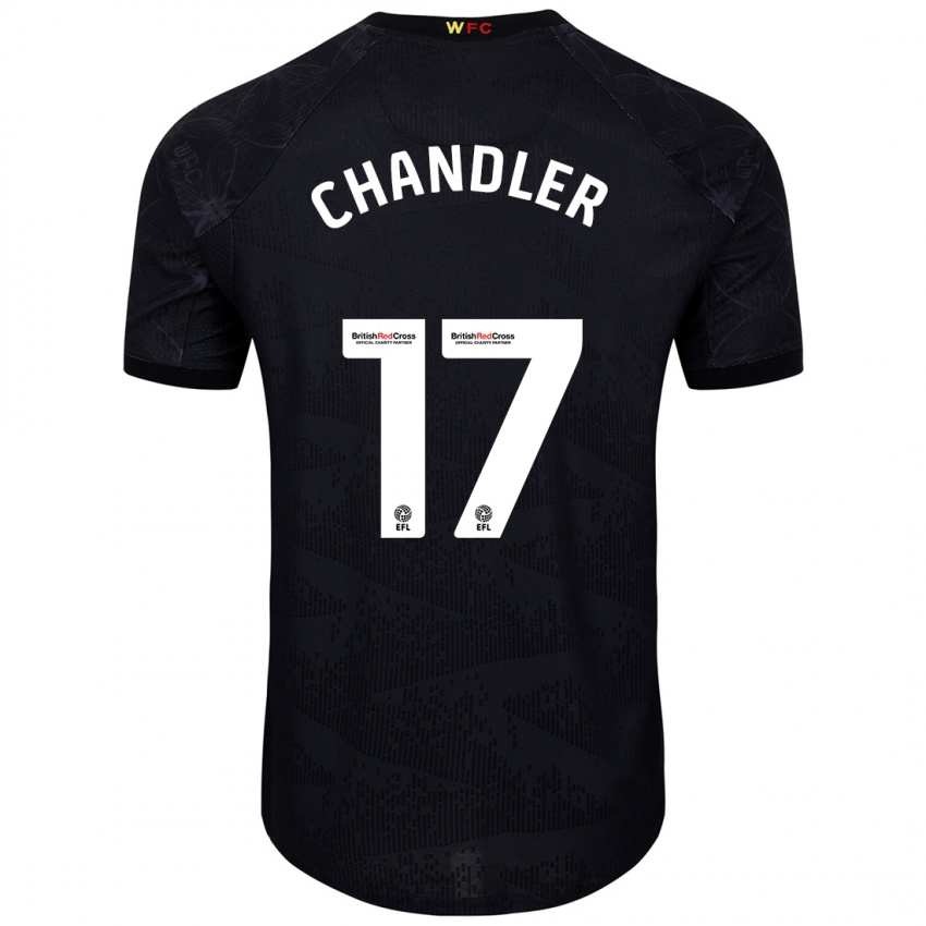 Criança Camisola Megan Chandler #17 Preto Branco Alternativa 2024/25 Camisa